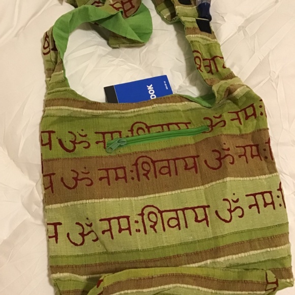 100% Cotton Bohemian Hippie Crossbody Shoulder Bag Sling Slouch Hobo Handbag - Picture 6 of 9